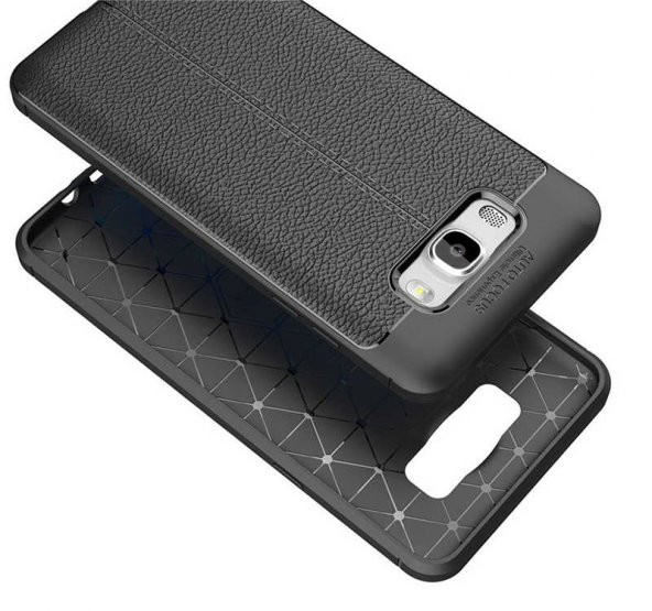 Samsung Galaxy J7 2016 Kılıf Niss Antişok Korumalı Deri Silikon Kapak - 3