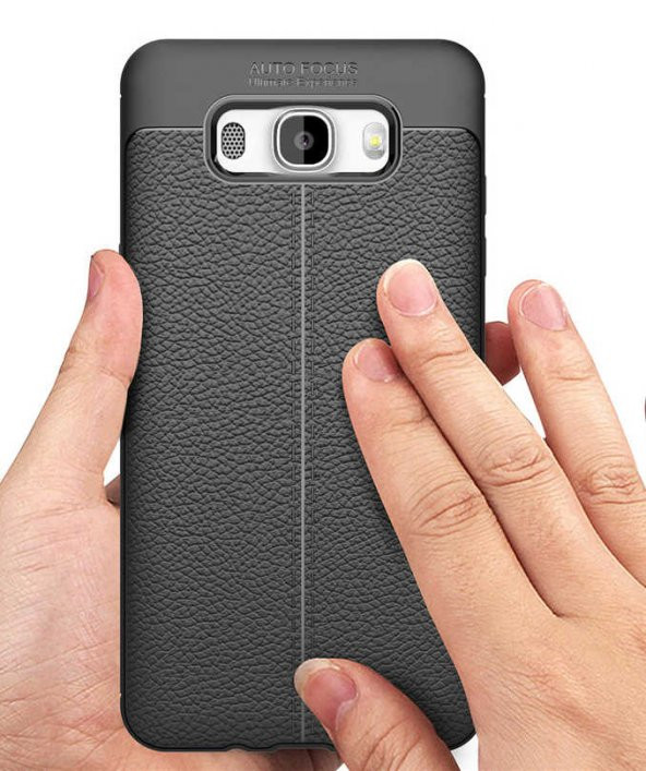 Samsung Galaxy J7 2016 Kılıf Niss Antişok Korumalı Deri Silikon Kapak - 10