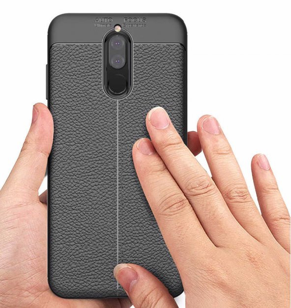 Huawei Mate 10 Lite Kılıf Niss Antişok Korumalı Deri Silikon Kapak - 7
