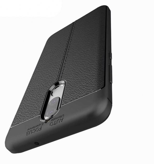 Huawei Mate 10 Lite Kılıf Niss Antişok Korumalı Deri Silikon Kapak - 10