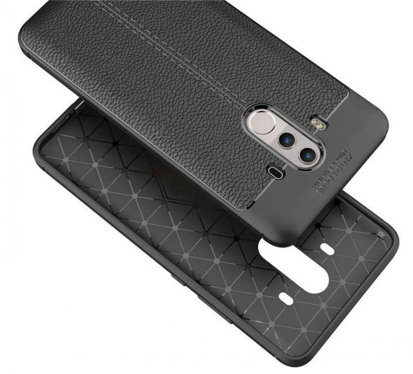 Huawei Mate 10 Pro Kılıf Niss Antişok Korumalı Deri Silikon Kapak - 7