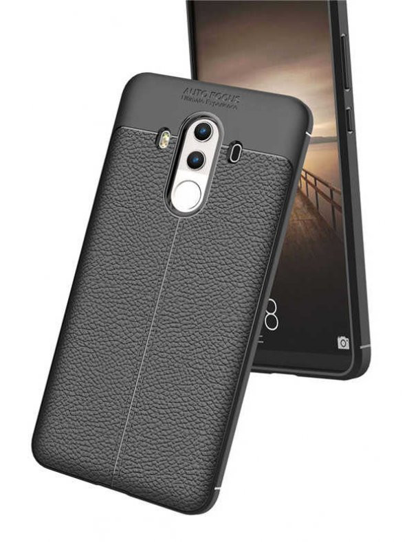 Huawei Mate 10 Pro Kılıf Niss Antişok Korumalı Deri Silikon Kapak - 8