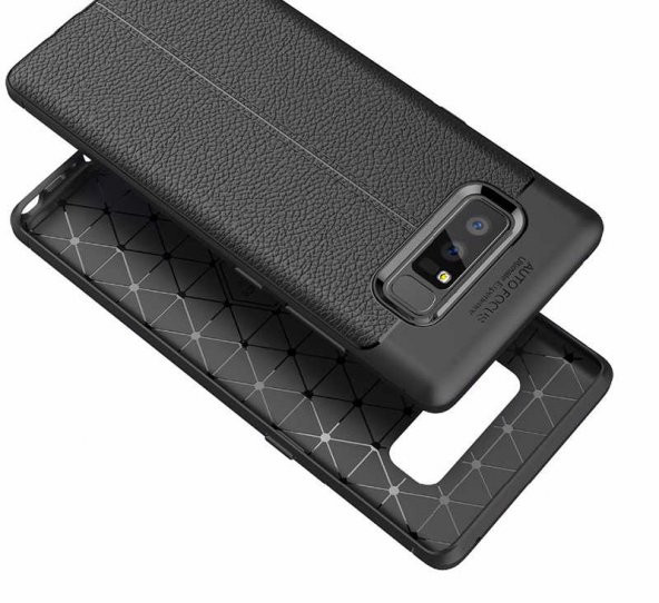 Samsung Galaxy Note 8 Kılıf Niss Antişok Korumalı Deri Silikon Kapak - 9