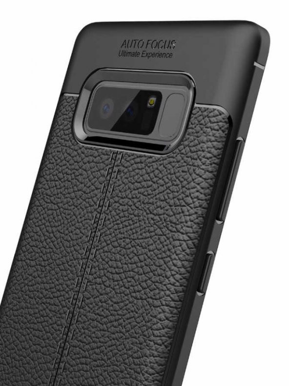 Samsung Galaxy Note 8 Kılıf Niss Antişok Korumalı Deri Silikon Kapak - 10