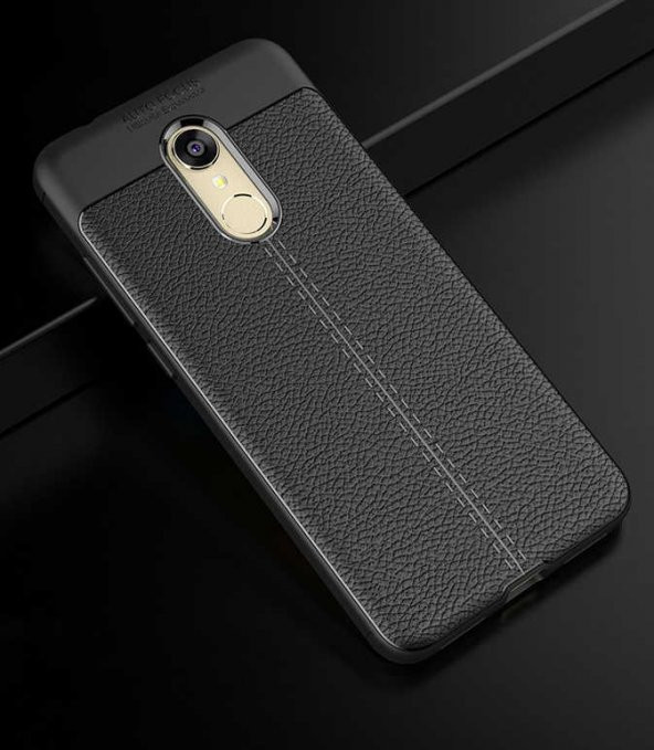 Xiaomi Redmi 5 Plus Kılıf Niss Antişok Korumalı Deri Silikon Kapak - 7