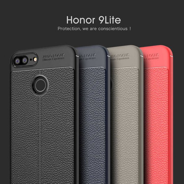 Huawei Honor 9 Lite Kılıf Niss Antişok Korumalı Deri Silikon Kapak