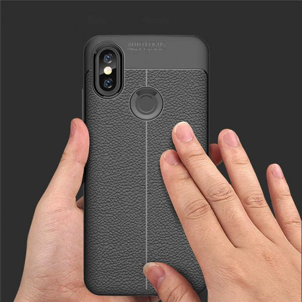 Xiaomi Mi A2 Lite Kılıf Niss Antişok Korumalı Deri Silikon Kapak - 7