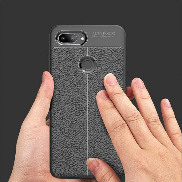 Xiaomi Mi 8 Lite Kılıf Niss Antişok Korumalı Deri Silikon Kapak - 8