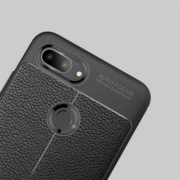 Xiaomi Mi 8 Lite Kılıf Niss Antişok Korumalı Deri Silikon Kapak - 10