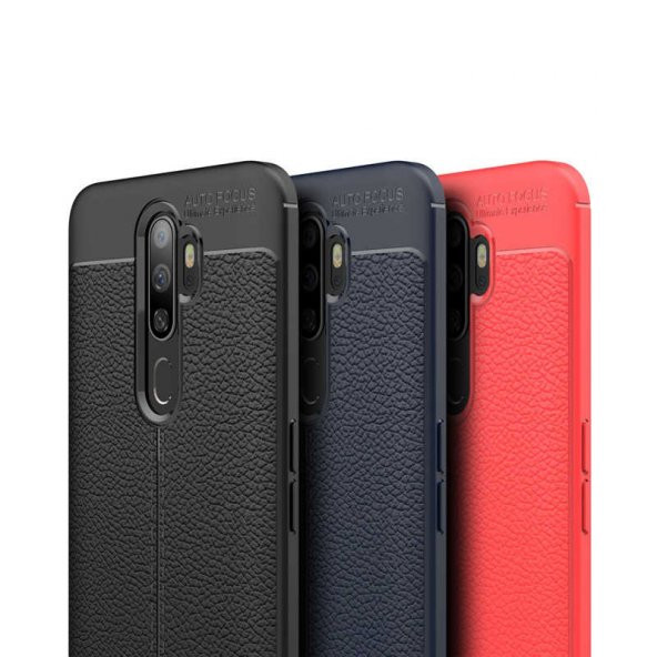 Oppo A5 2020 Kılıf Niss Antişok Korumalı Deri Silikon Kapak - 6