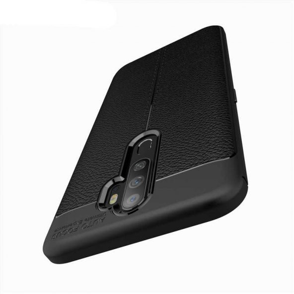 Oppo A5 2020 Kılıf Niss Antişok Korumalı Deri Silikon Kapak - 11
