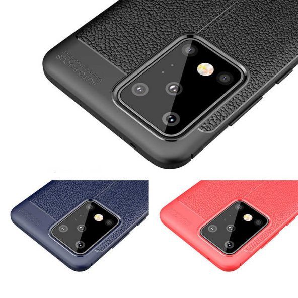 Samsung Galaxy S20 Ultra Kılıf Niss Antişok Korumalı Deri Silikon Kapak - 12
