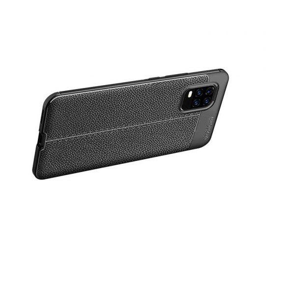 Xiaomi Mi 10 Lite Kılıf Niss Antişok Korumalı Deri Silikon Kapak - 6