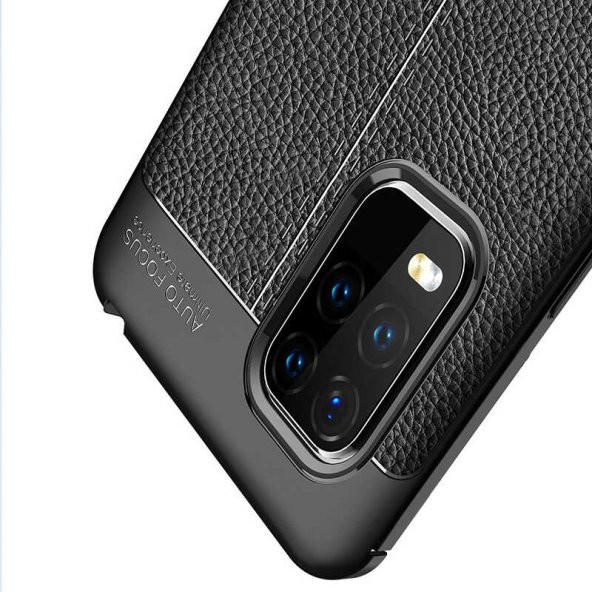 Xiaomi Mi 10 Lite Kılıf Niss Antişok Korumalı Deri Silikon Kapak - 10