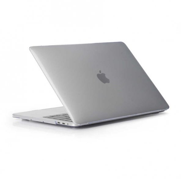 Macbook 13.3 New Pro A1706/A1708/A1989 Şeffaf Sert Koruma Kapağı Hava Kanallı Msofty
