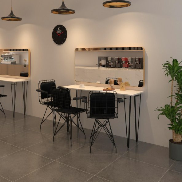 Knsz masa sandalye takımı hem75mazlum byzsyh 120*040 klçsm 3 sandalye syhsyh kolçaklı sırt minderli ürün görseli 1