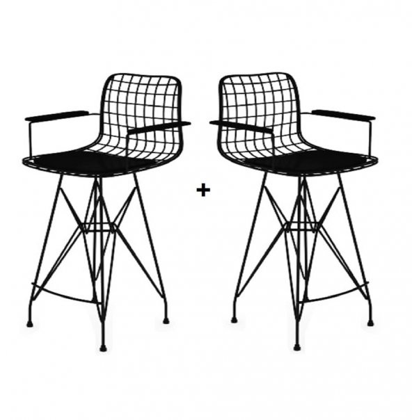 Knsz masa sandalye takımı hem105zengin crdsyh 070*070 2 sandalye syhsyh kolçaklı - Resim 2