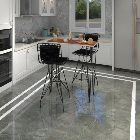 Knsz masa sandalye takımı hem105zengin cvzsyh 100*040 2 sandalye syhsyh sırt minderli - 1
