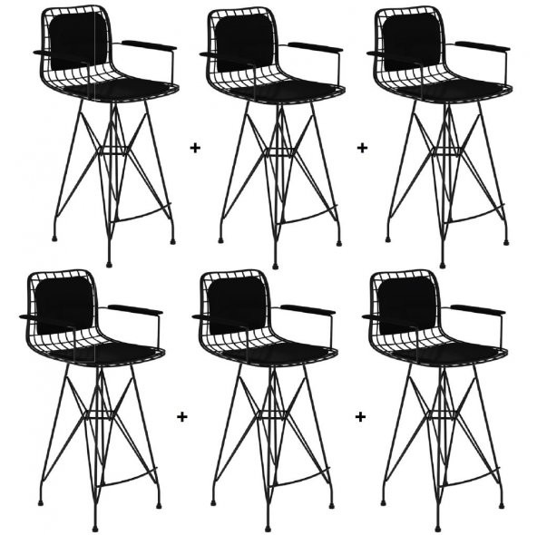Knsz masa sandalye takımı hem105zengin byzsyh 130*090 6 sandalye syhsyh kolçaklı sırt minderli - Resim 2