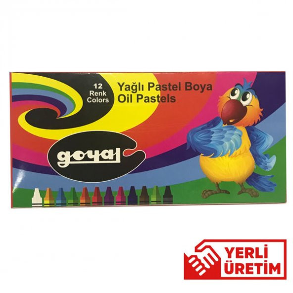 Goyal Pastel Boya Karton 12 Renk Yuvarlak PTL-102 - 2