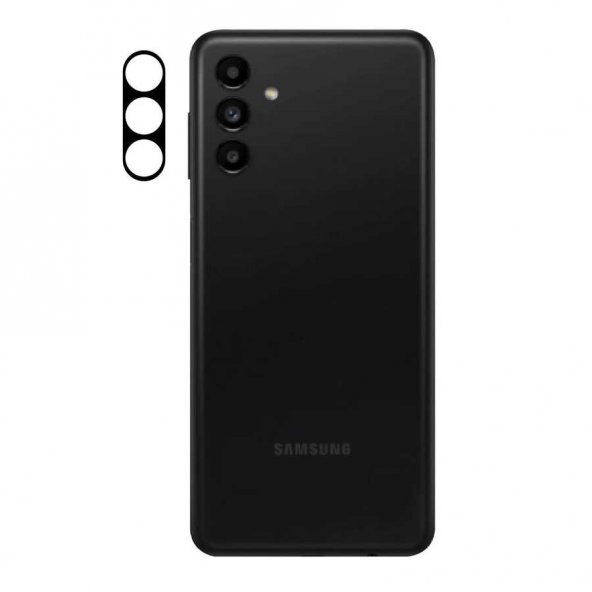 Gpack Samsung Galaxy A13 4G Kamera Lens Koruyucu Cam Siyah