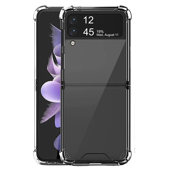 Gpack Samsung Galaxy Z Flip 3 Kılıf AntiShock Korumalı Silikon