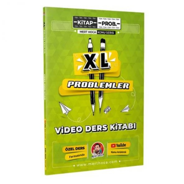 2022 Mert Hoca Konu Serisi XL Problemler Video Ders Kitabı Özel Ders Formatında Youtube Konu Anlatımlı