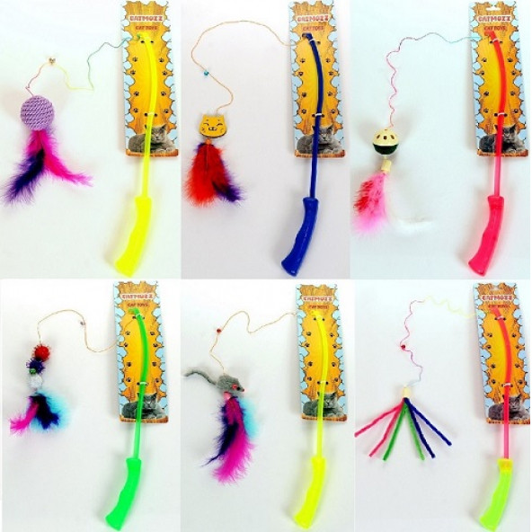 CatMozz 6 lı Kedi Oyuncak Ve Oltası Seti