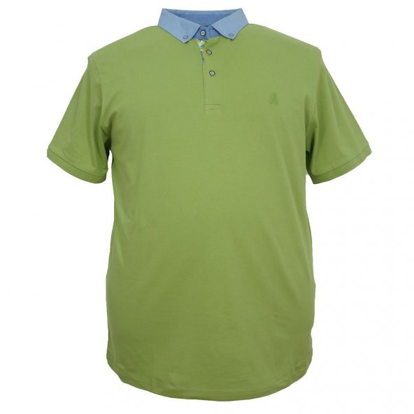 Erkek Büyük Beden Battal Boy Gömlek Yaka Likralı Tişört ( Beden Bilgisi Açıklama Bölümündedir ) - 7