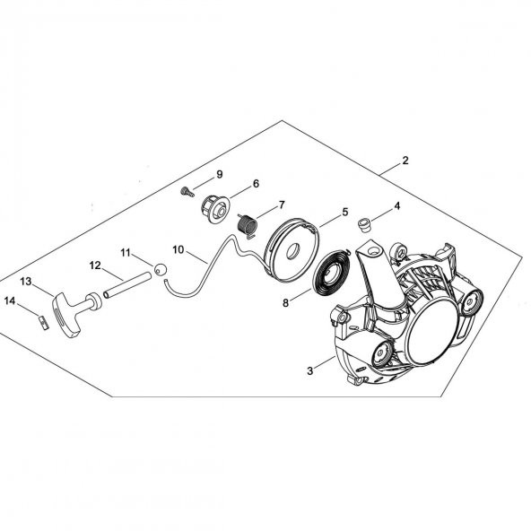 Echo RM520 Motorlu Tırpan Starter