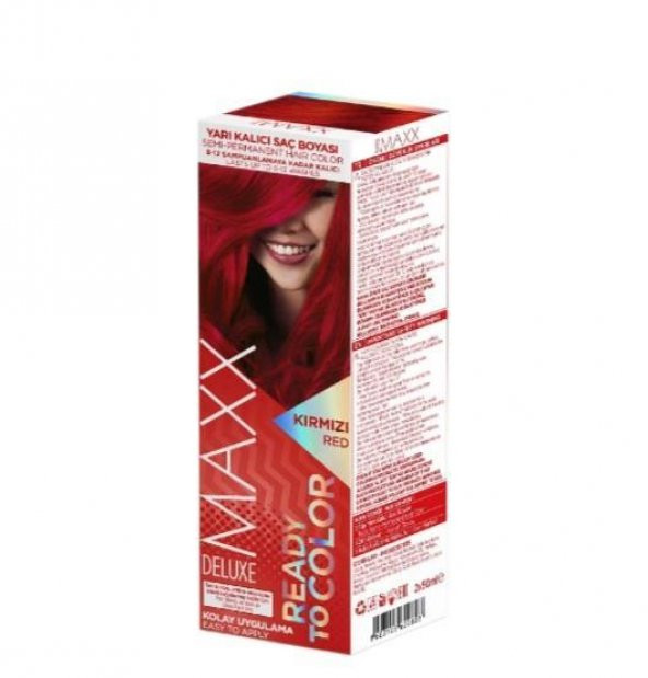 Maxx Deluxe Yarı Kalıcı Mix Boya Kırmızı