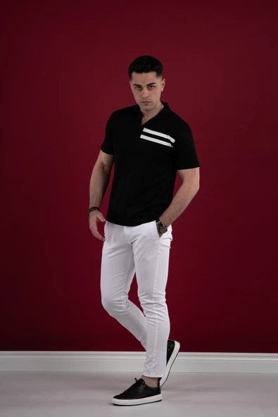 POLO YAKA MİCROFİLAMENT KUMAŞ SLİMFİT ERKEK T-SHİRT