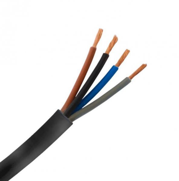 Öznur 4x1,5mm TTR Kablo Siyah 1 metre