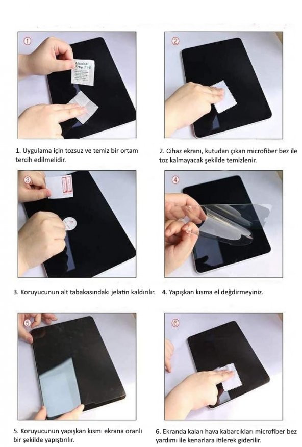 Apple iPad Air 10.9 2022 (5.Nesil) Privacy Tablet Ekran Koruyucu - 5