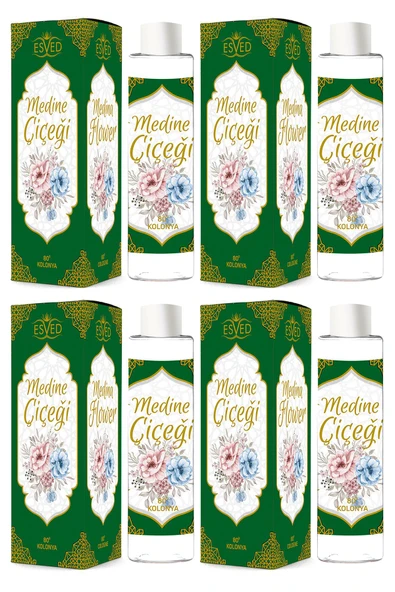 Medine Çiçeği Kolonya 400Ml. 80 Derece 4 Adet