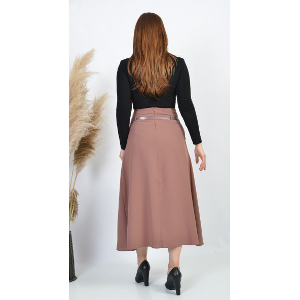SORALLİNE BAYAN BAHARLIK ETEK 755 GÜL KURUSU - 5