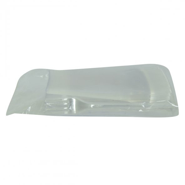 LokmanAVM Plastik Çatal Ekonomik 1654 mm Şeffaf 100 Adet 1 Paket - 3