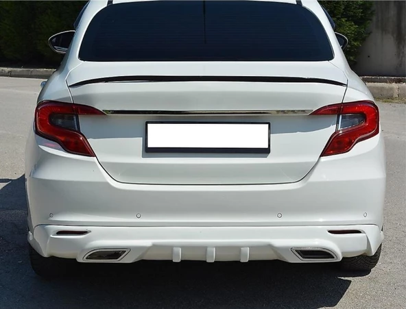 Fiat Egea Piano black Anatomik üniversal spoiler Elastik bagaj üstü çıta