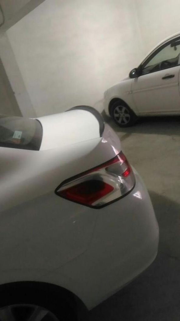 Peugeot 301 Piano black Anatomik üniversal spoiler 120cm Elastik bagaj üstü çıta - 3