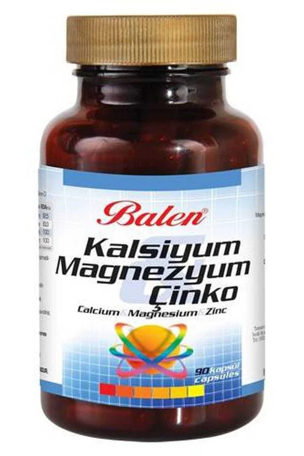 Balen Kalsiyum Magnezyum Çinko Kapsül 90 Kapsül
