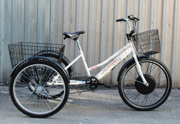 Elektrikli bisiklet cargo bisiklet -Pazar bisikleti yük taşıma bisikleti - 4