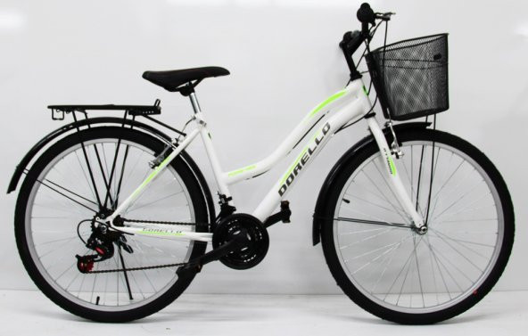Beyaz yesil model 2650 Model 26 Jant Bisiklet 2650 model camurluk sepetli model - 2