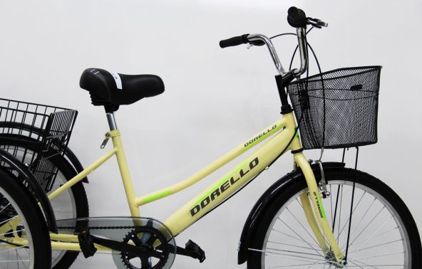 Dorello 2960 Model 24 Jant Cargo Bisikleti Cargo bisikleti krem renk bisiklet - 2