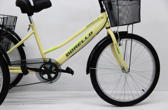 Dorello 2960 Model 24 Jant Cargo Bisikleti Cargo bisikleti krem renk bisiklet - 3