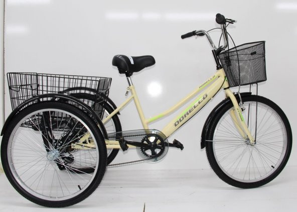 Dorello 2960 Model 24 Jant Cargo Bisikleti Cargo bisikleti krem renk bisiklet - 4