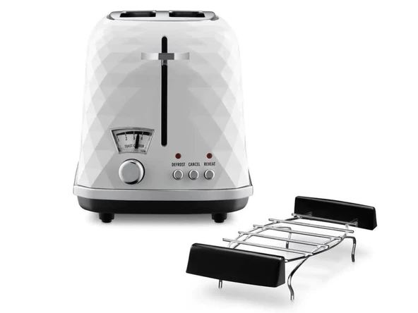 Delonghi CTJ2103 W FRONT Bianco Ekmek Kızartma Makinesi Beyaz - 2
