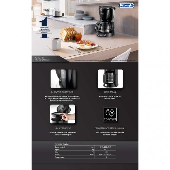Delonghi Icm2.1b Filtre Kahve Makinesi - 2
