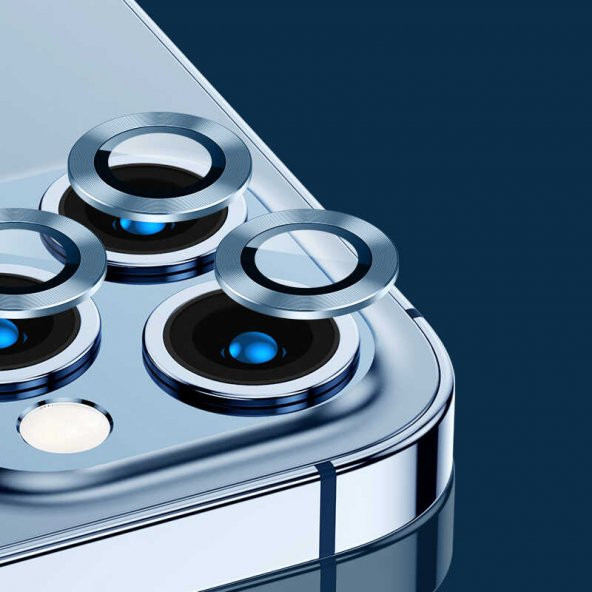 Apple iPhone 13 Pro CL-02 ​​​​Kamera Lens Koruyucu Lüx Cam Koruma - 9