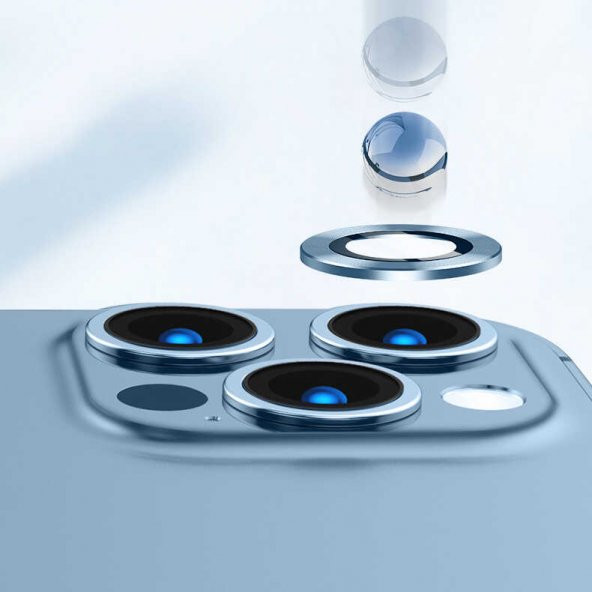 Apple iPhone 13 Pro CL-02 ​​​​Kamera Lens Koruyucu Lüx Cam Koruma - 10