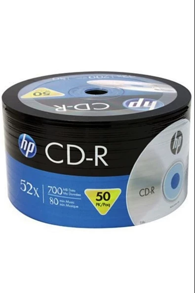 HP Boş Cd 50'Li Paket Cd-R 52X 700 Mb